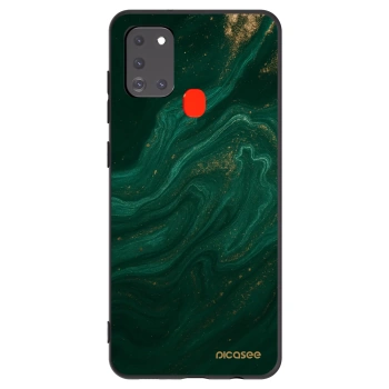 Picasee fekete szilikon tok az alábbi mobiltelefonokra Samsung Galaxy A21s - Green