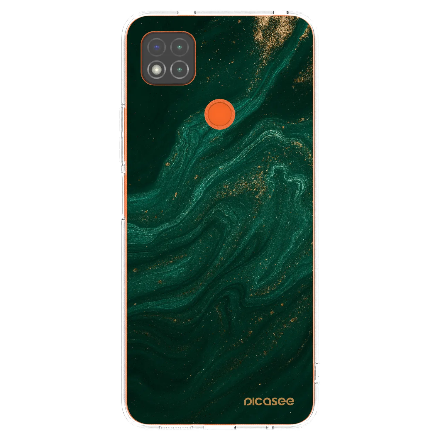 Picasee átlátszó szilikon tok az alábbi mobiltelefonokra Xiaomi Redmi 9C - Green