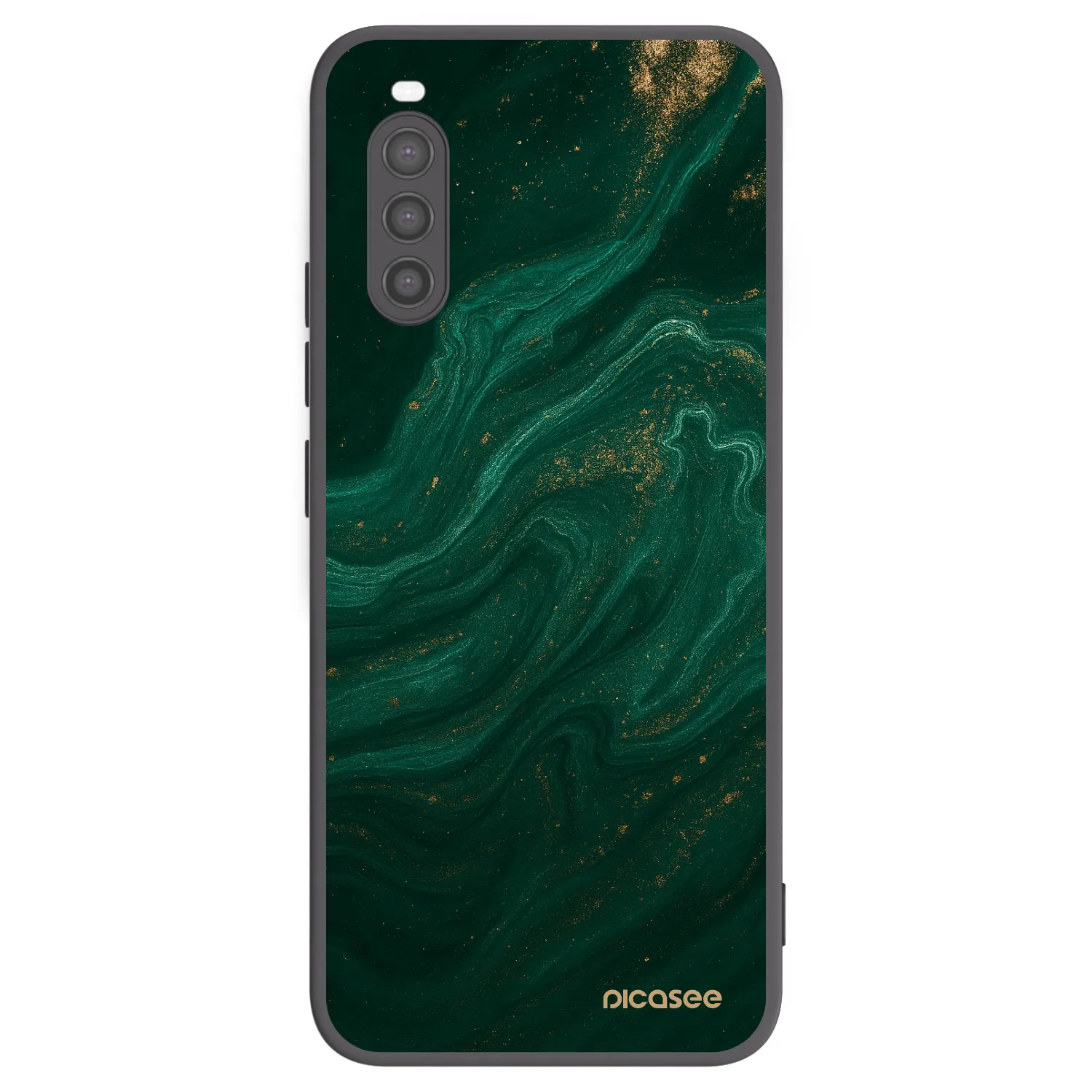 Picasee fekete szilikon tok az alábbi mobiltelefonokra Sony Xperia 10 II - Green