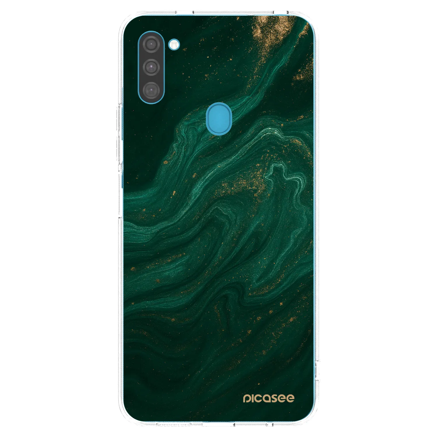 Picasee átlátszó szilikon tok az alábbi mobiltelefonokra Samsung Galaxy M11 - Green