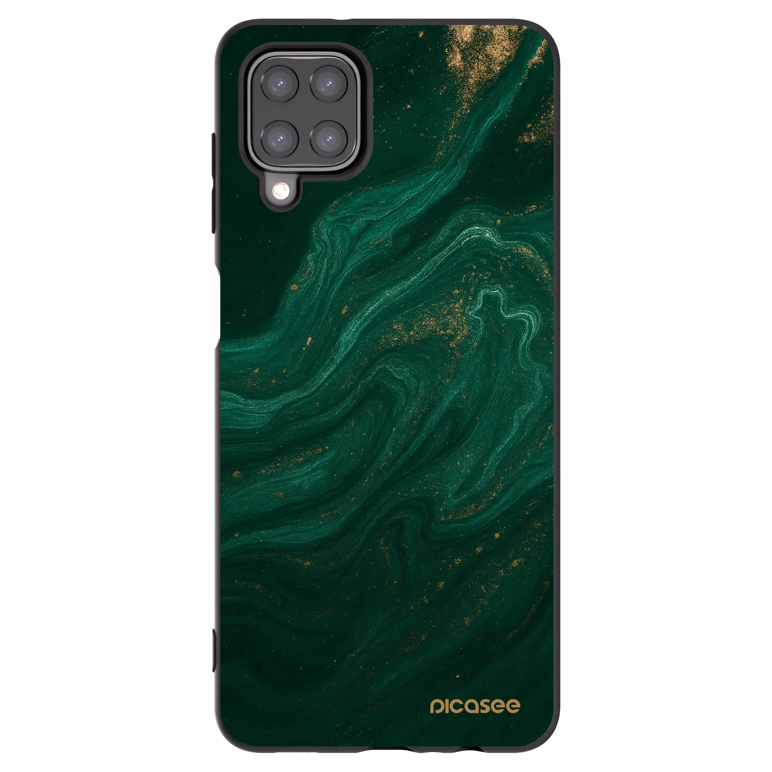 Picasee fekete szilikon tok az alábbi mobiltelefonokra Samsung Galaxy A12 A125F - Green