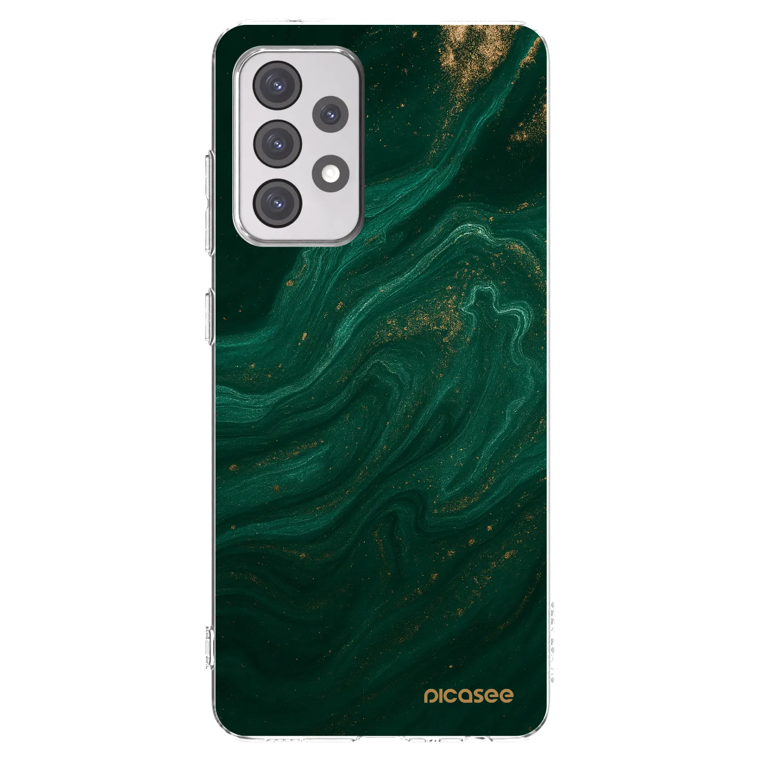 Picasee átlátszó szilikon tok az alábbi mobiltelefonokra Samsung Galaxy A52 5G A525F - Green