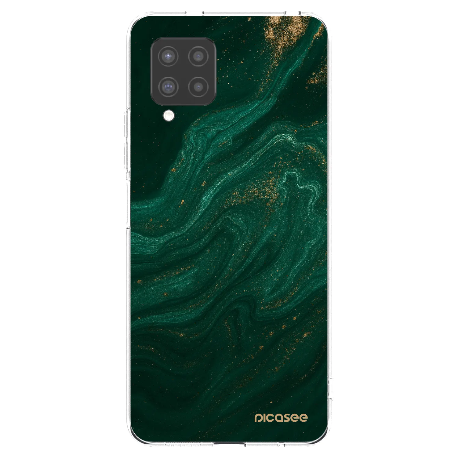 Picasee átlátszó szilikon tok az alábbi mobiltelefonokra Samsung Galaxy A42 A426B - Green