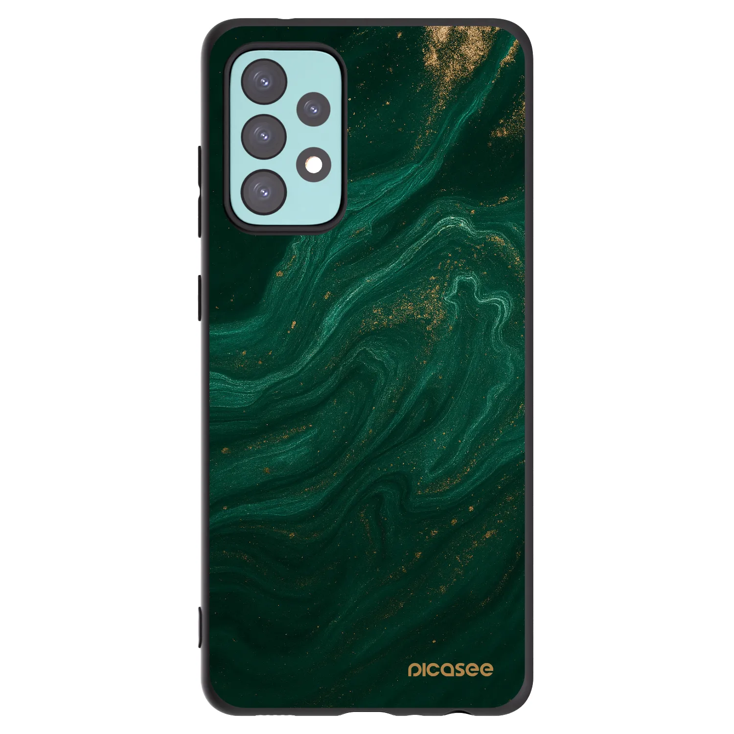 Picasee fekete szilikon tok az alábbi mobiltelefonokra Samsung Galaxy A72 A725F - Green