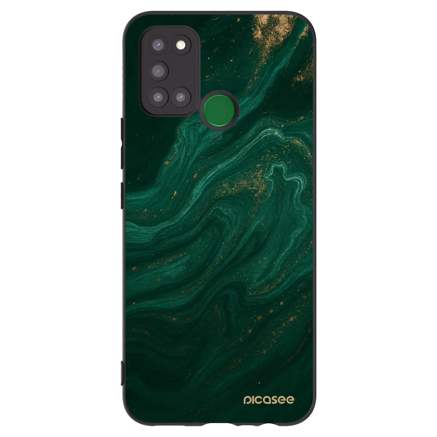Picasee fekete szilikon tok az alábbi mobiltelefonokra Realme 7i - Green