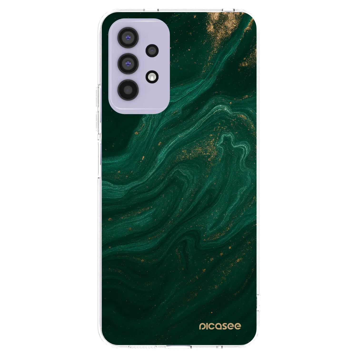 Picasee átlátszó szilikon tok az alábbi mobiltelefonokra Samsung Galaxy A32 4G SM-A325F - Green