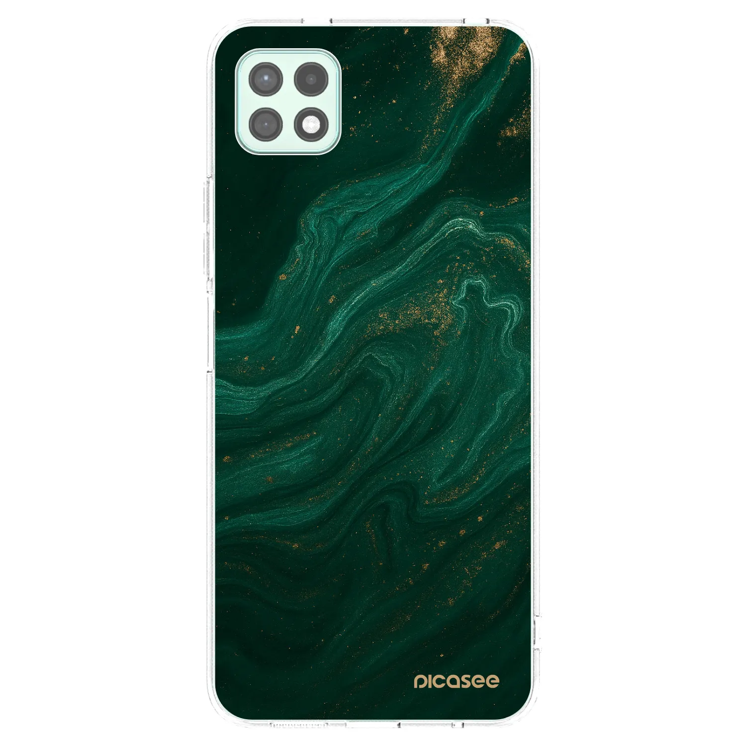 Picasee átlátszó szilikon tok az alábbi mobiltelefonokra Samsung Galaxy A22 A226B 5G - Green