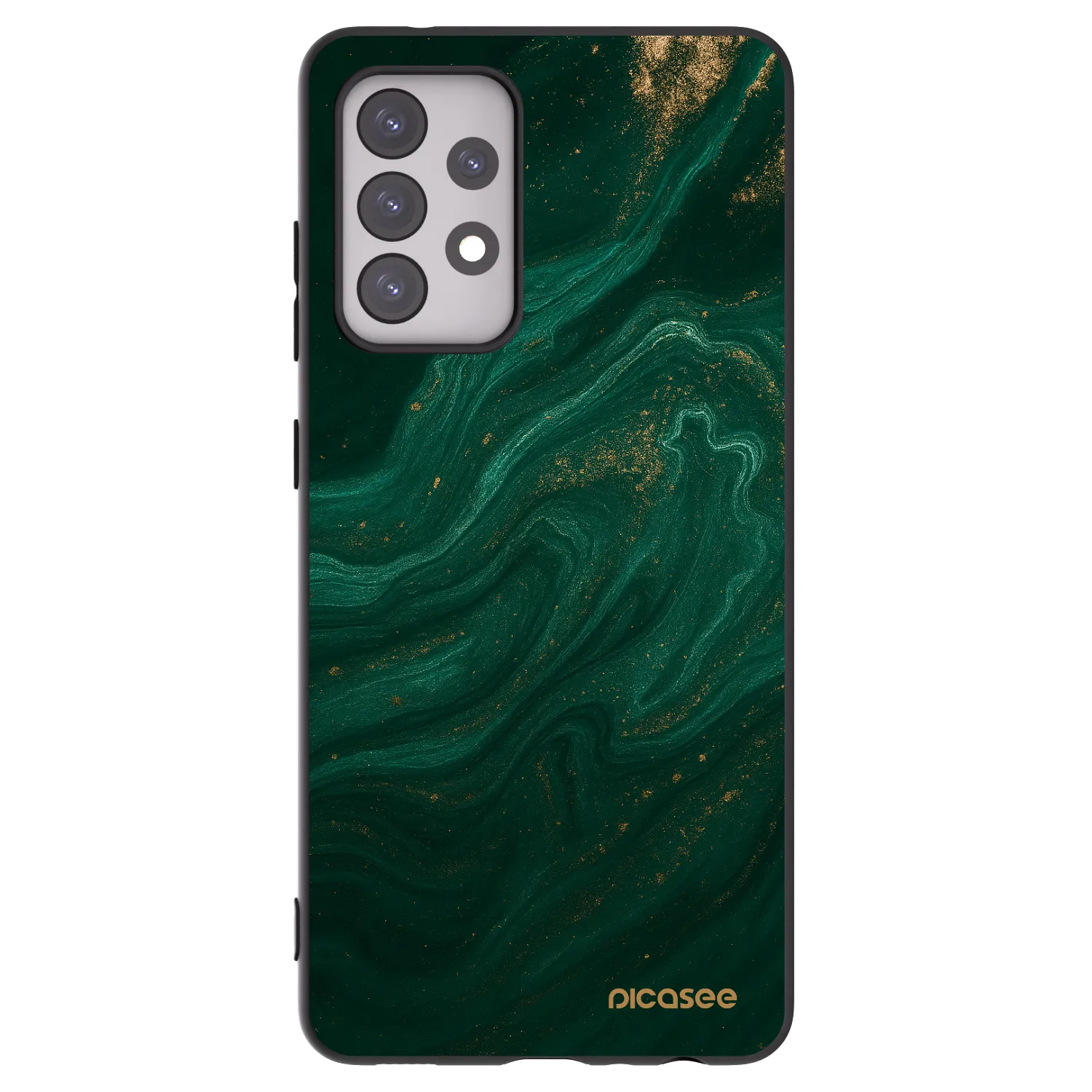 Picasee fekete szilikon tok az alábbi mobiltelefonokra Samsung Galaxy A52s 5G A528B - Green