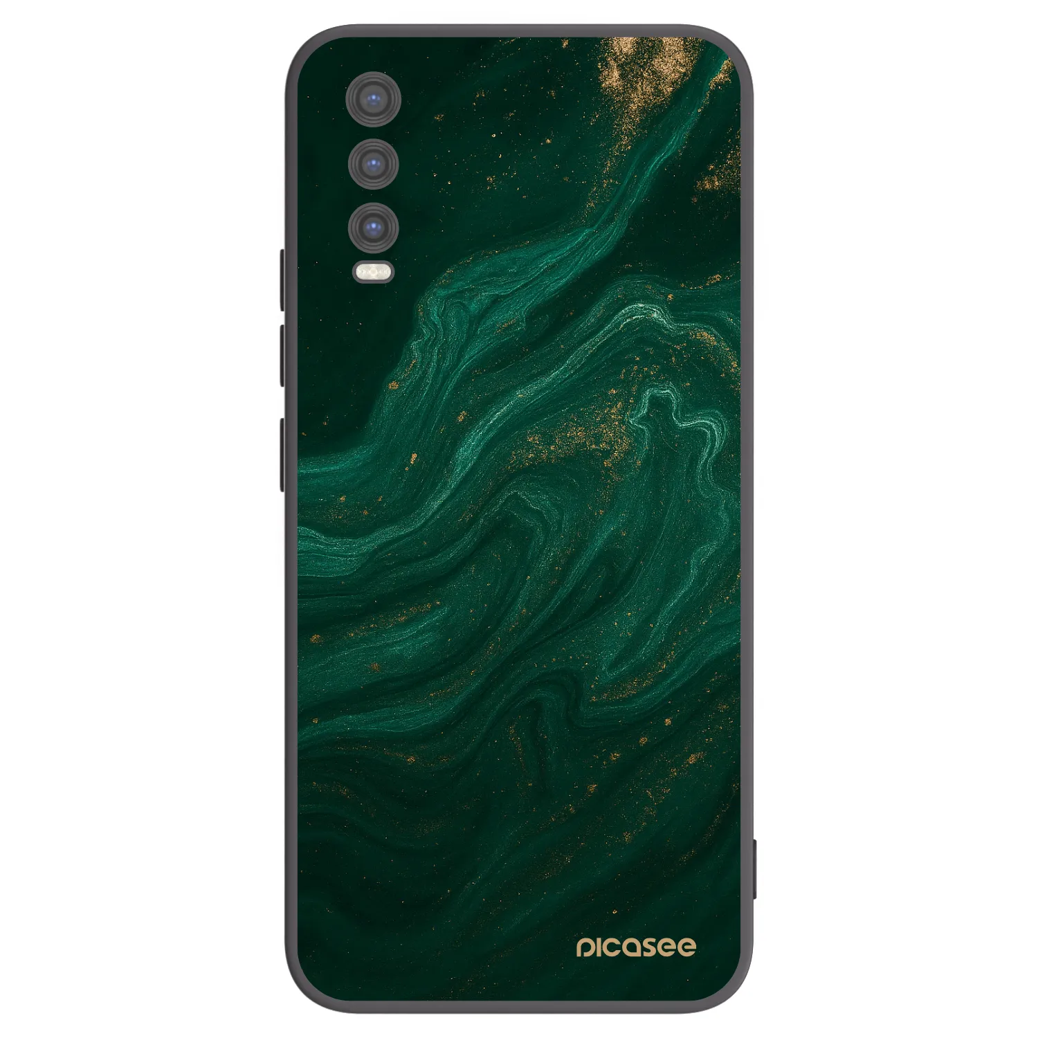 Picasee fekete szilikon tok az alábbi mobiltelefonokra Vivo Y20s - Green