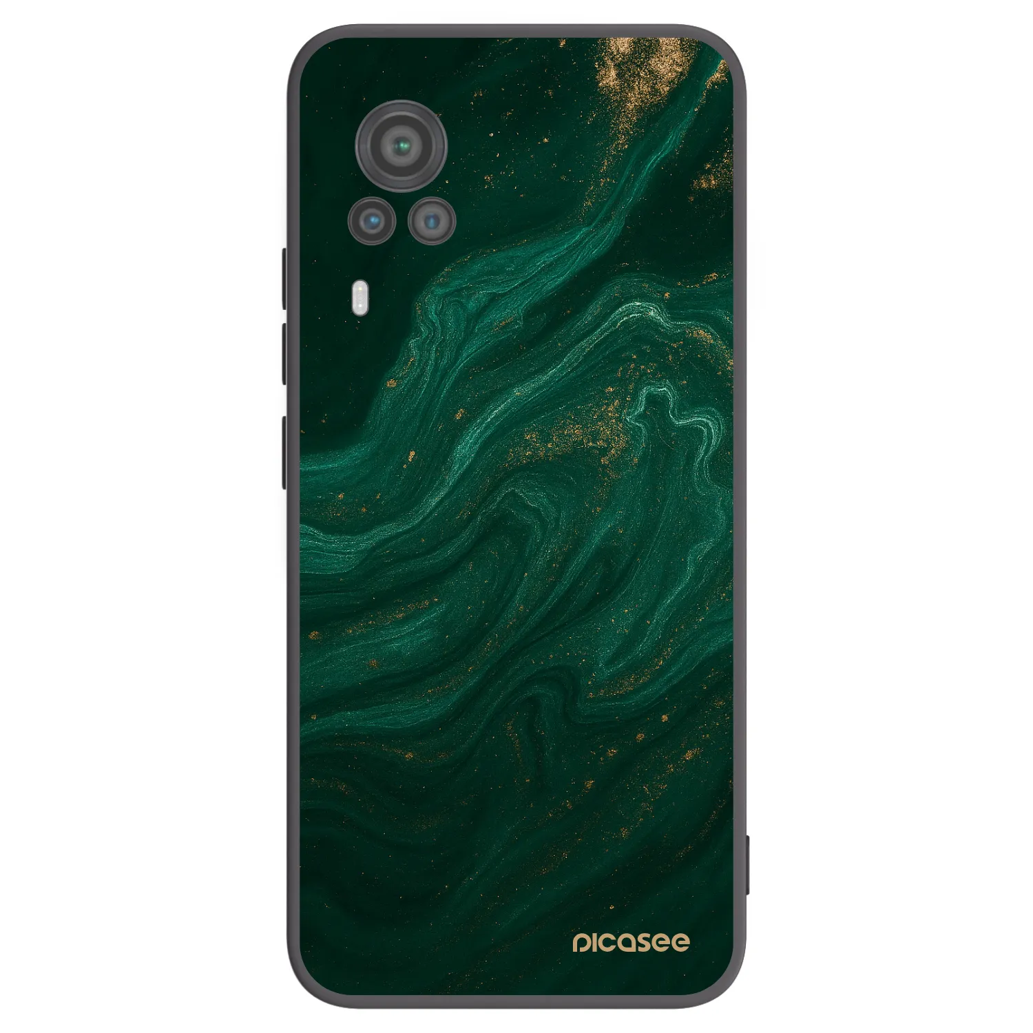 Picasee fekete szilikon tok az alábbi mobiltelefonokra Vivo X60 Pro 5G - Green