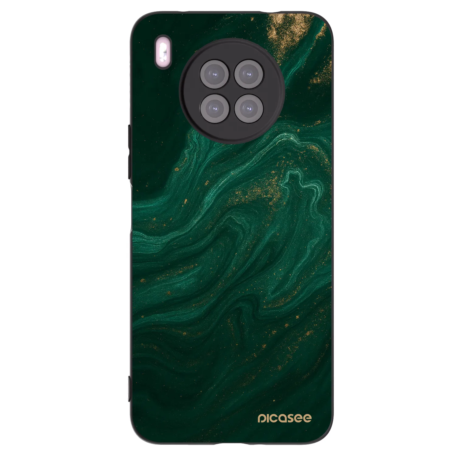 Picasee fekete szilikon tok az alábbi mobiltelefonokra Huawei Nova 8i - Green