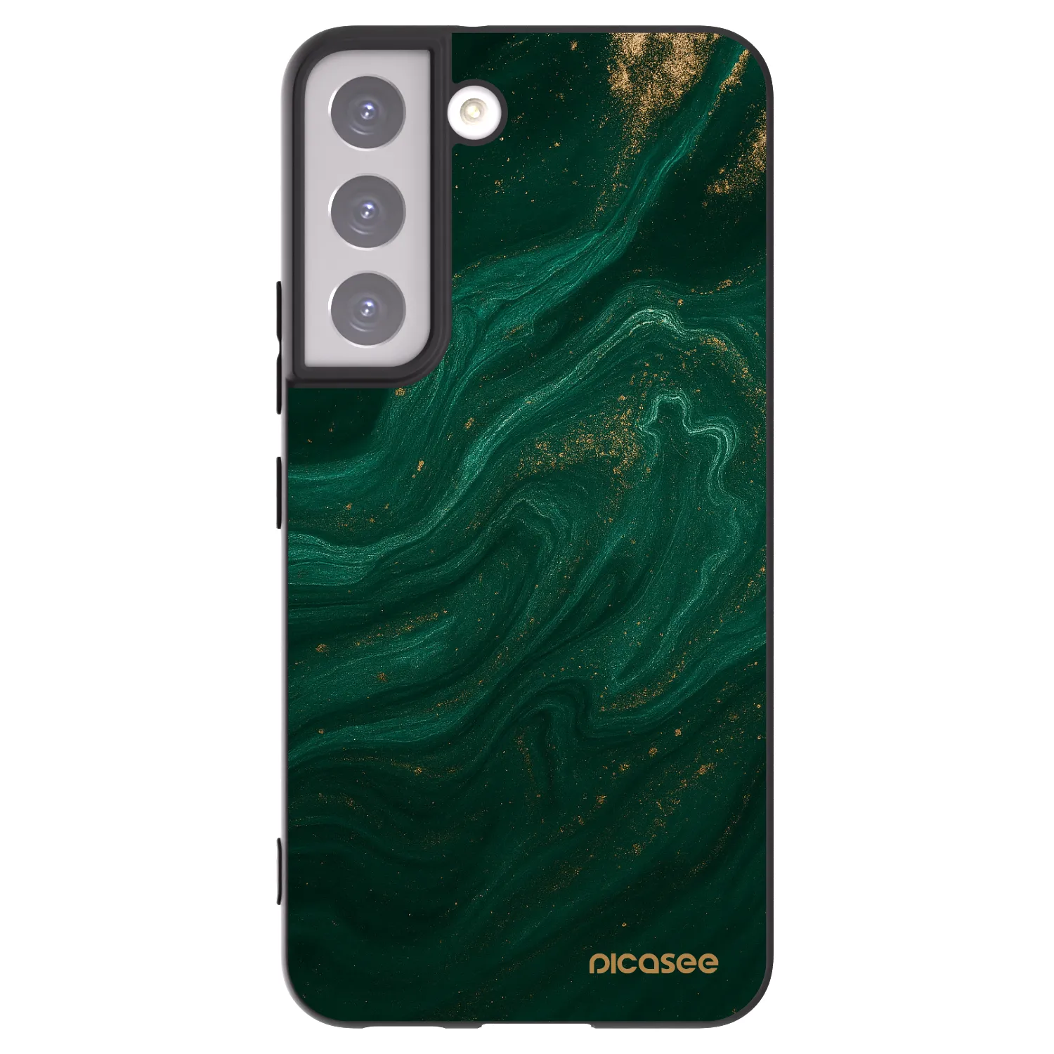Picasee fekete szilikon tok az alábbi mobiltelefonokra Samsung Galaxy S22 5G - Green
