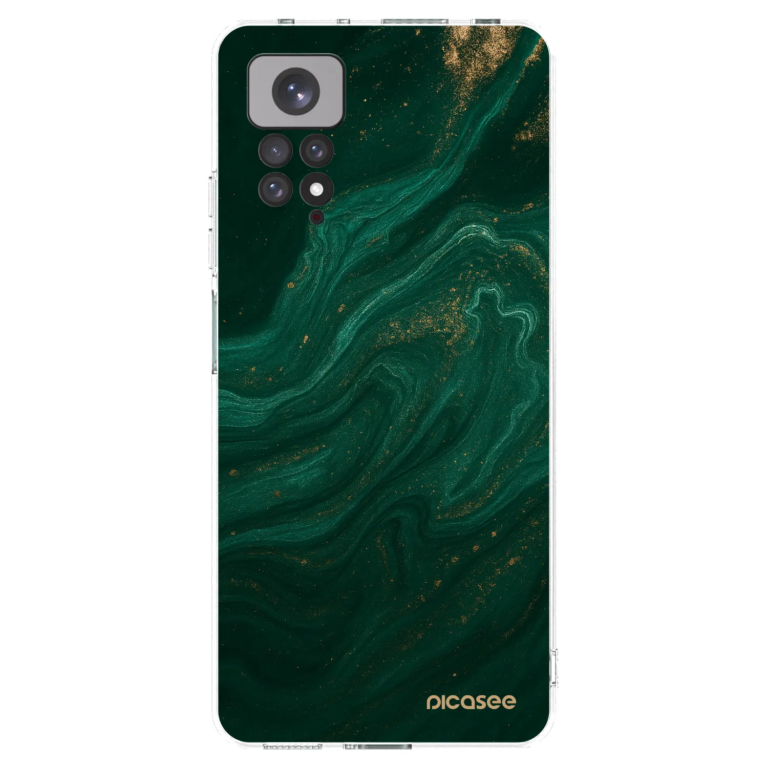 Picasee átlátszó szilikon tok az alábbi mobiltelefonokra Xiaomi Redmi Note 11S 4G - Green