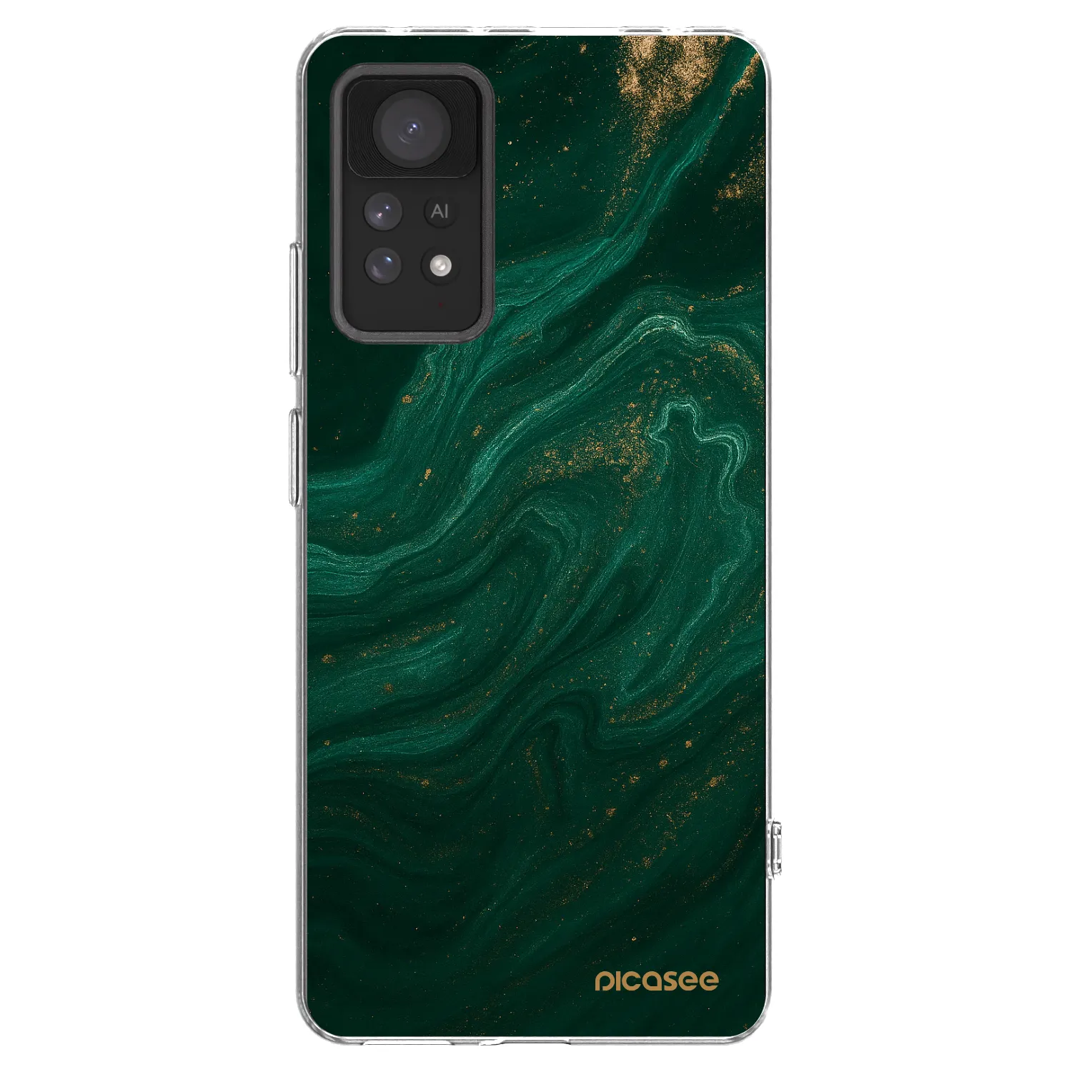 Picasee átlátszó szilikon tok az alábbi mobiltelefonokra Xiaomi Redmi Note 11 Pro 5G - Green