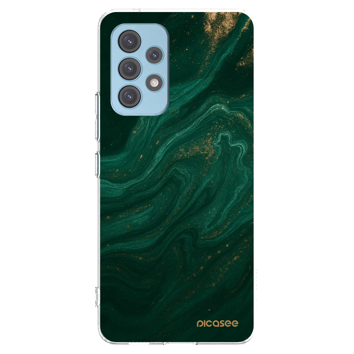 Picasee átlátszó szilikon tok az alábbi mobiltelefonokra Samsung Galaxy A53 5G A536 - Green
