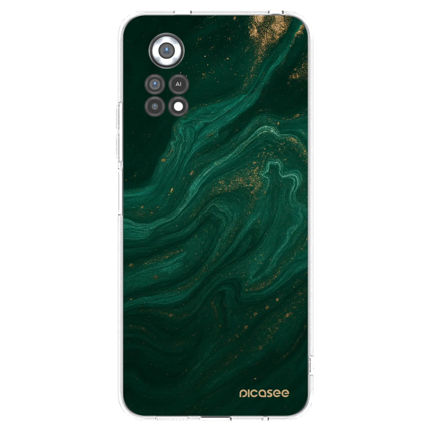 Picasee átlátszó szilikon tok az alábbi mobiltelefonokra Xiaomi Poco X4 Pro 5G - Green