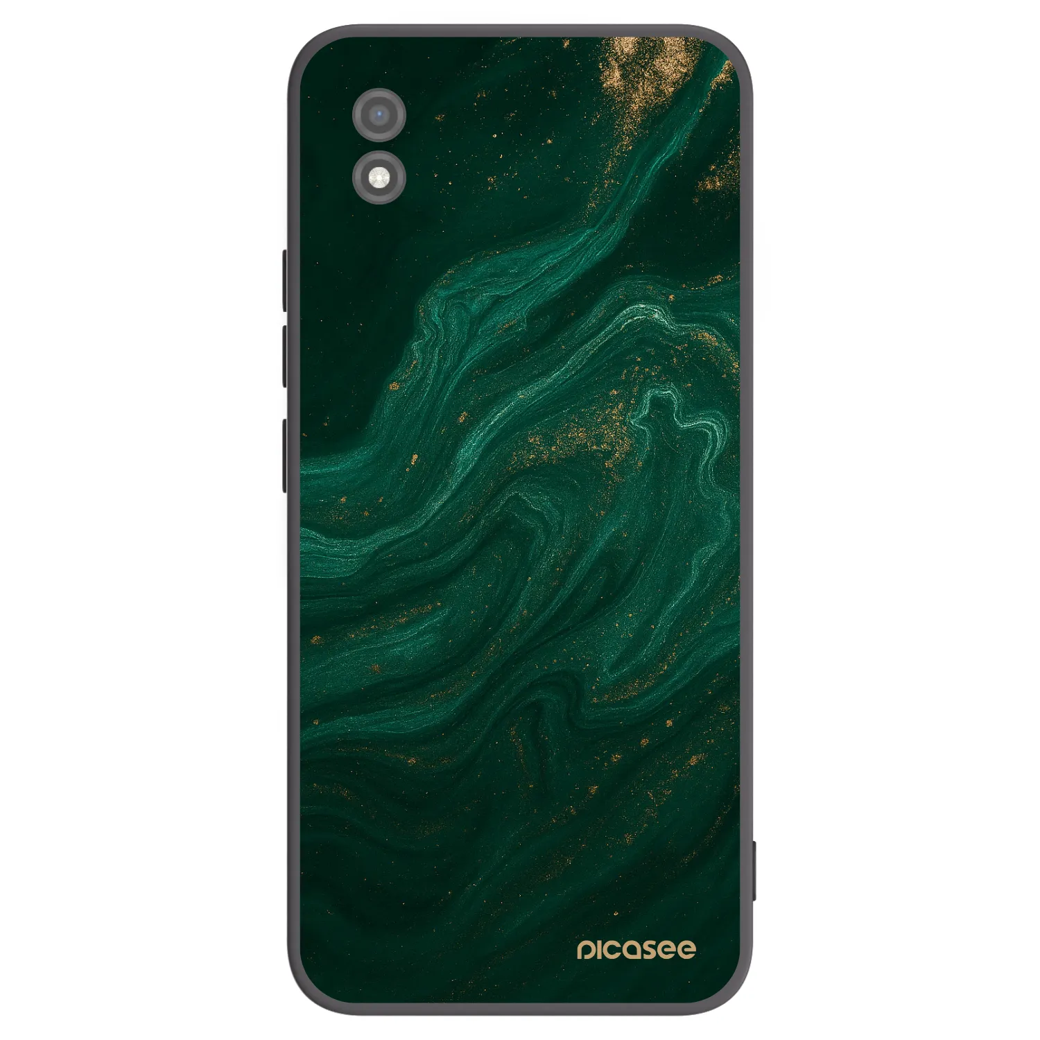 Picasee fekete szilikon tok az alábbi mobiltelefonokra Realme C11 (2021) - Green