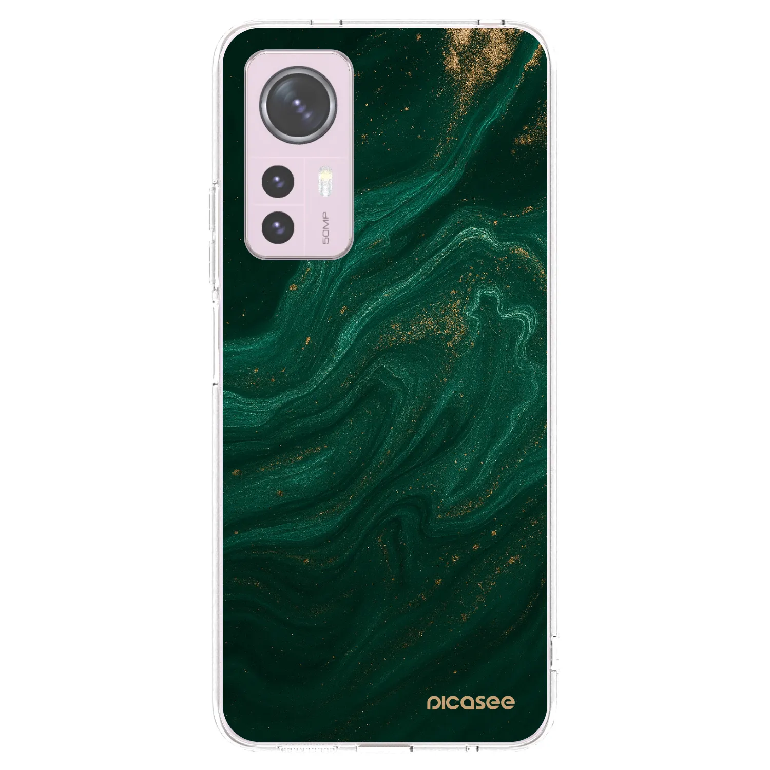 Picasee átlátszó szilikon tok az alábbi mobiltelefonokra Xiaomi 12 - Green