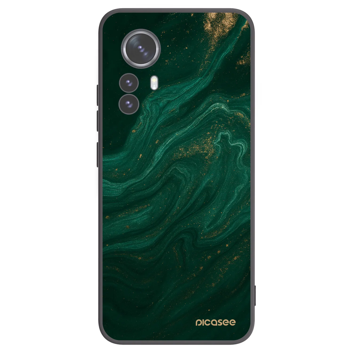Picasee fekete szilikon tok az alábbi mobiltelefonokra Xiaomi 12 Pro - Green