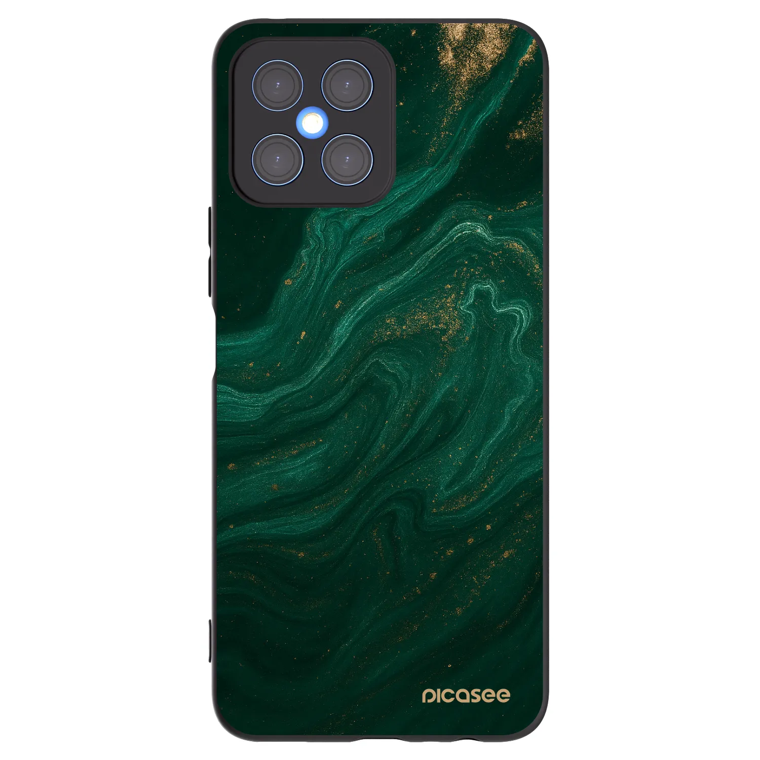 Picasee fekete szilikon tok az alábbi mobiltelefonokra Honor X8 4G - Green