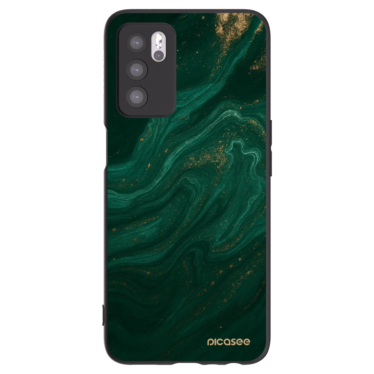 Picasee fekete szilikon tok az alábbi mobiltelefonokra OPPO A16s - Green