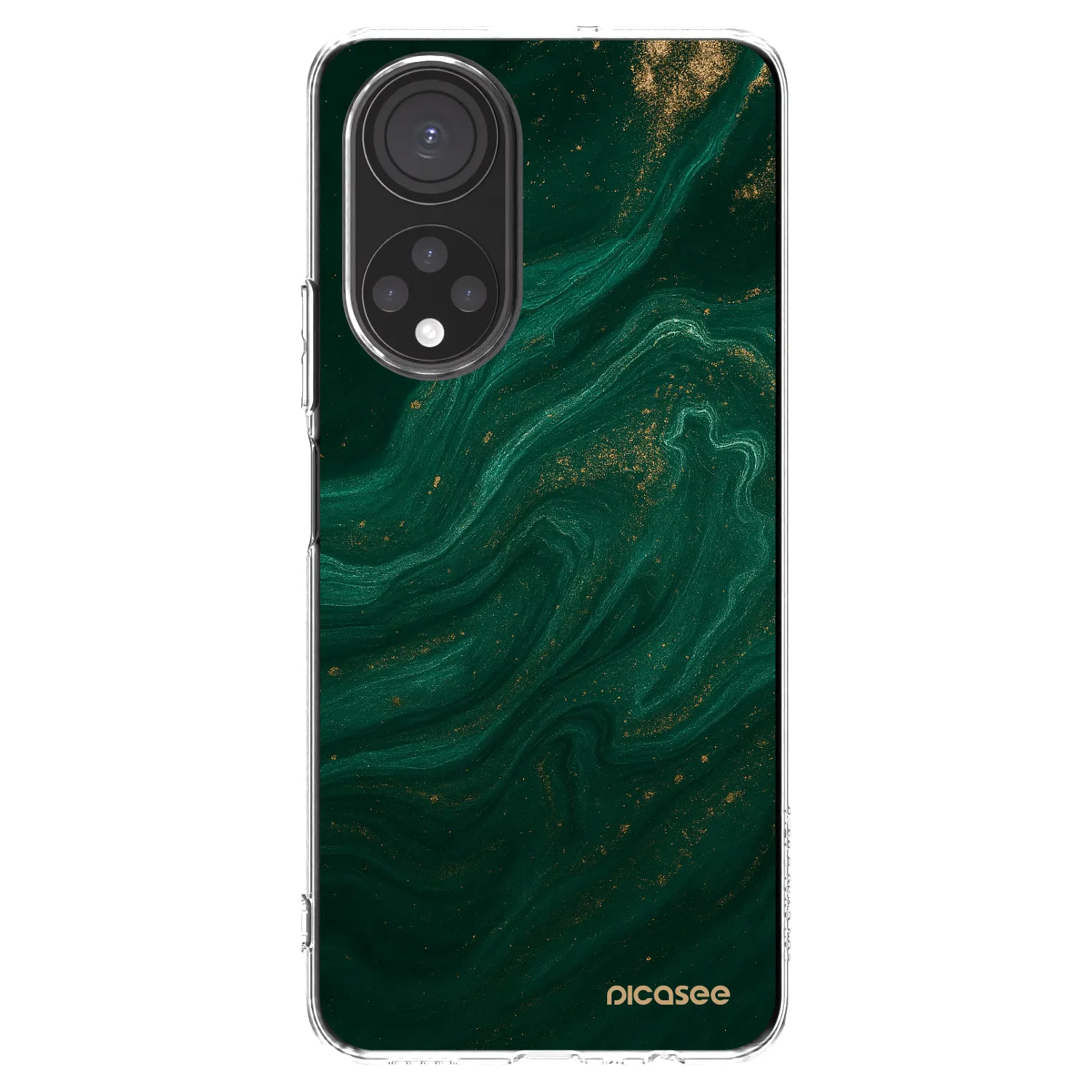 Picasee átlátszó szilikon tok az alábbi mobiltelefonokra Honor X7 - Green