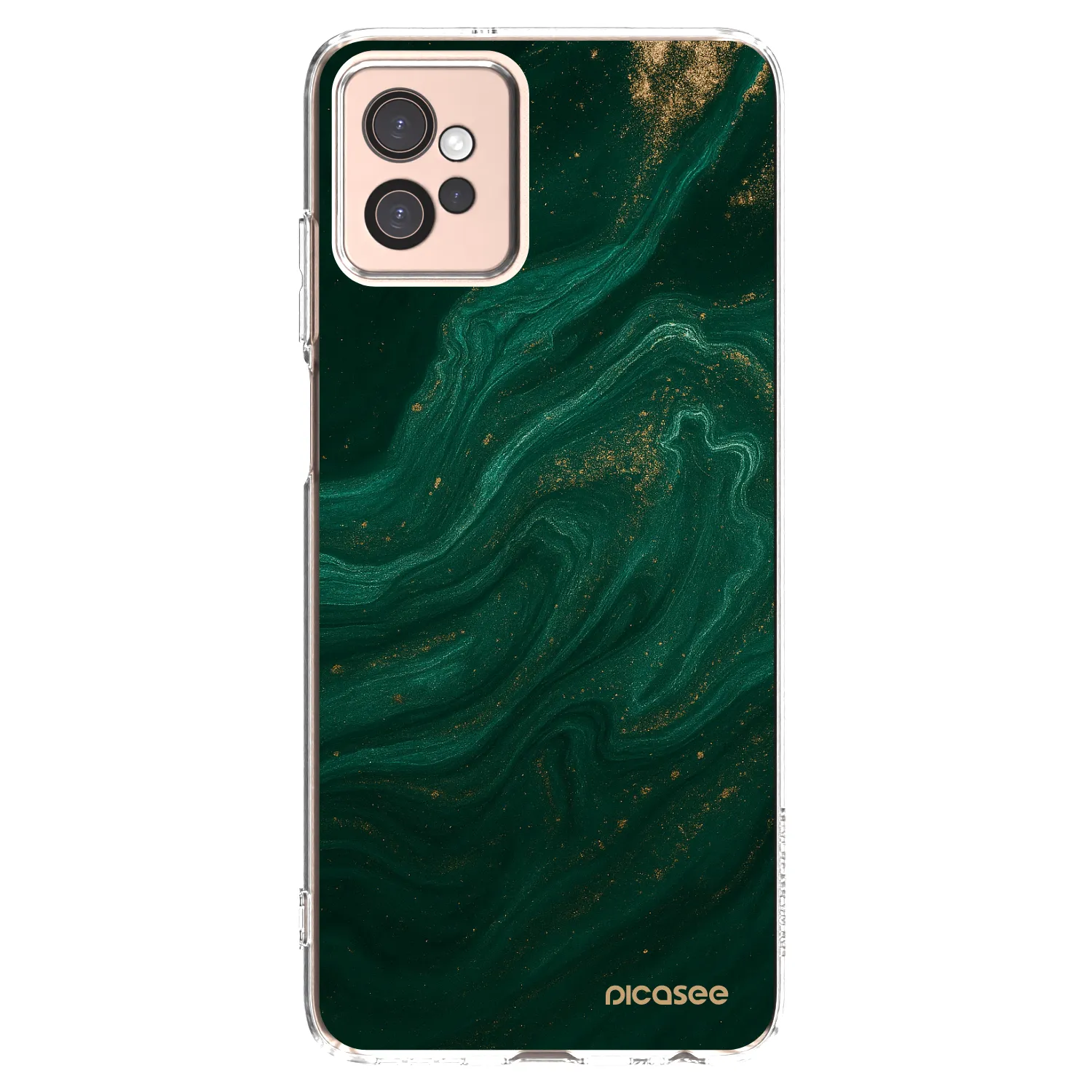 Picasee átlátszó szilikon tok az alábbi mobiltelefonokra Motorola Moto G32 - Green