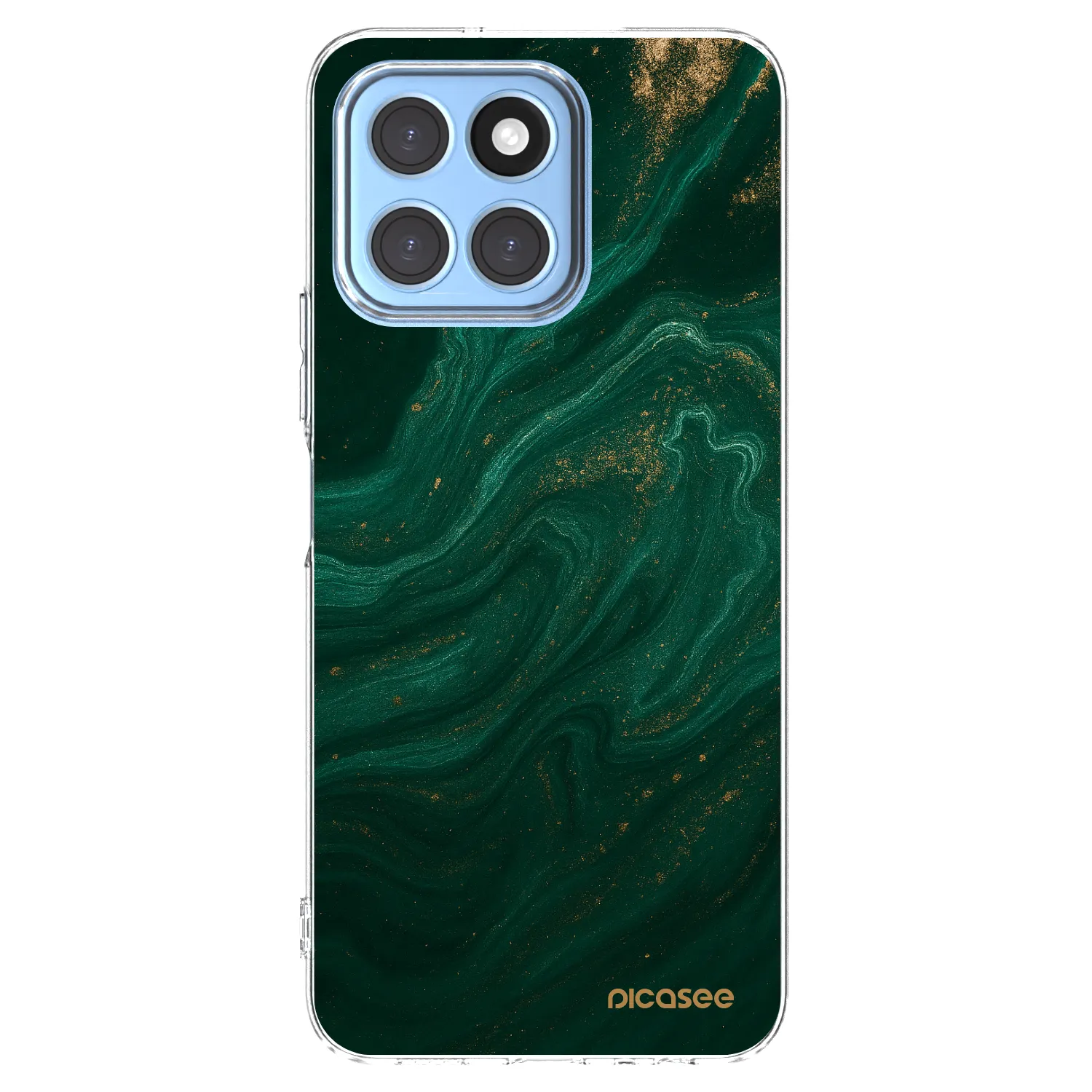 Picasee átlátszó szilikon tok az alábbi mobiltelefonokra Honor X6 - Green