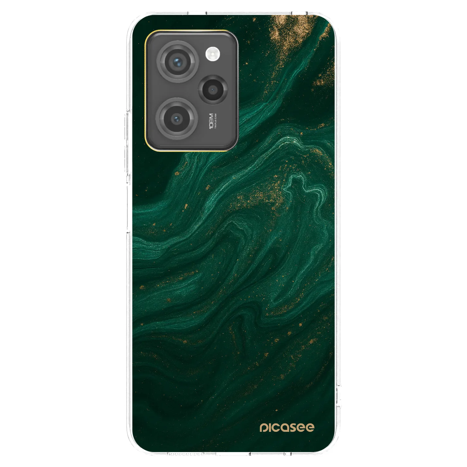 Picasee átlátszó szilikon tok az alábbi mobiltelefonokra Xiaomi Poco X5 Pro - Green