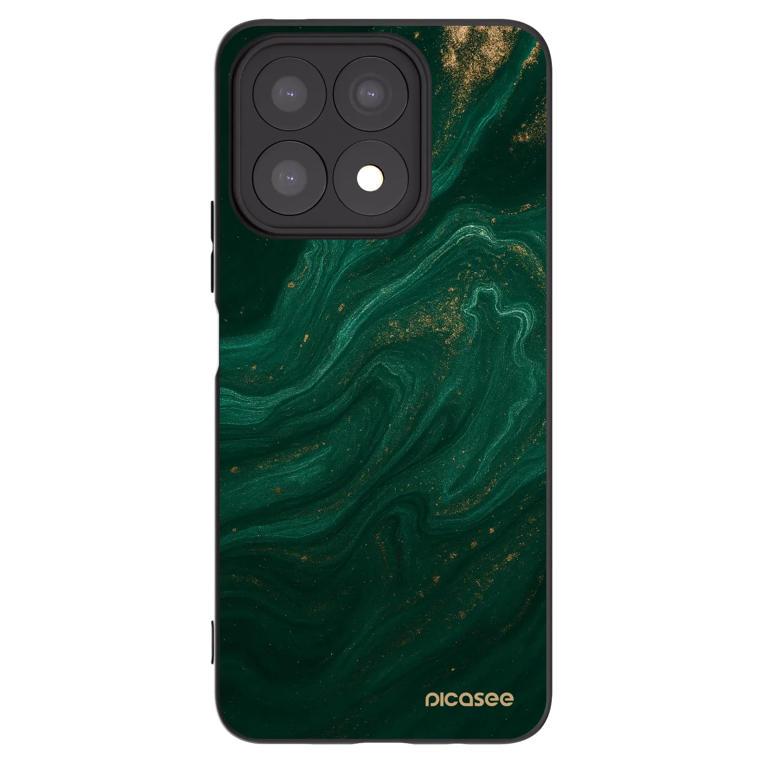 Picasee fekete szilikon tok az alábbi mobiltelefonokra Honor X8a - Green