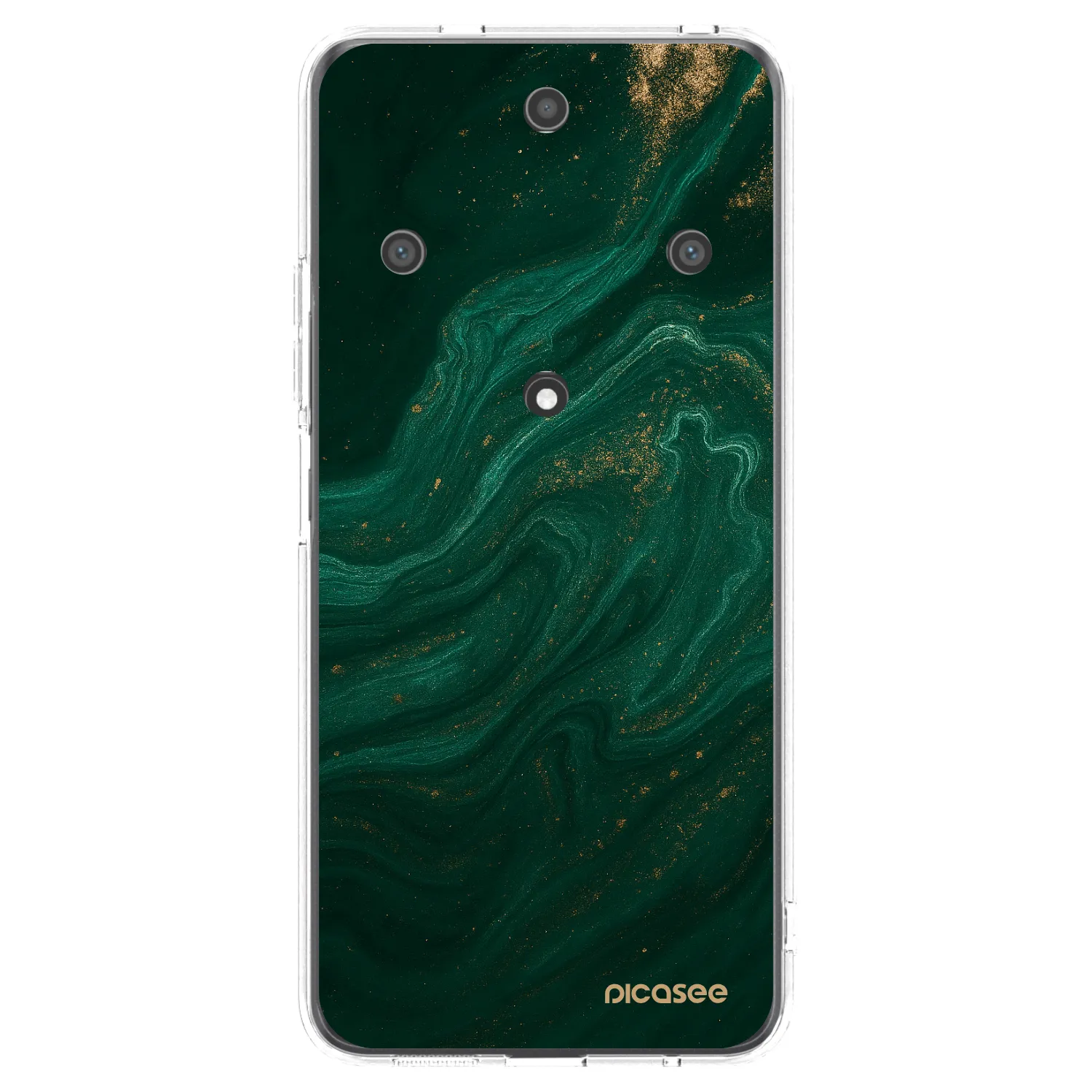 Picasee átlátszó szilikon tok az alábbi mobiltelefonokra Honor Magic5 Lite 5G - Green