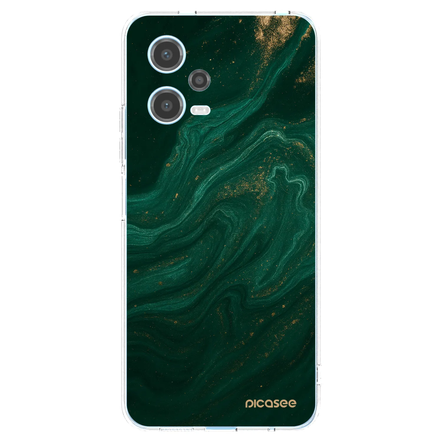 Picasee átlátszó szilikon tok az alábbi mobiltelefonokra Xiaomi Redmi Note 12 5G - Green