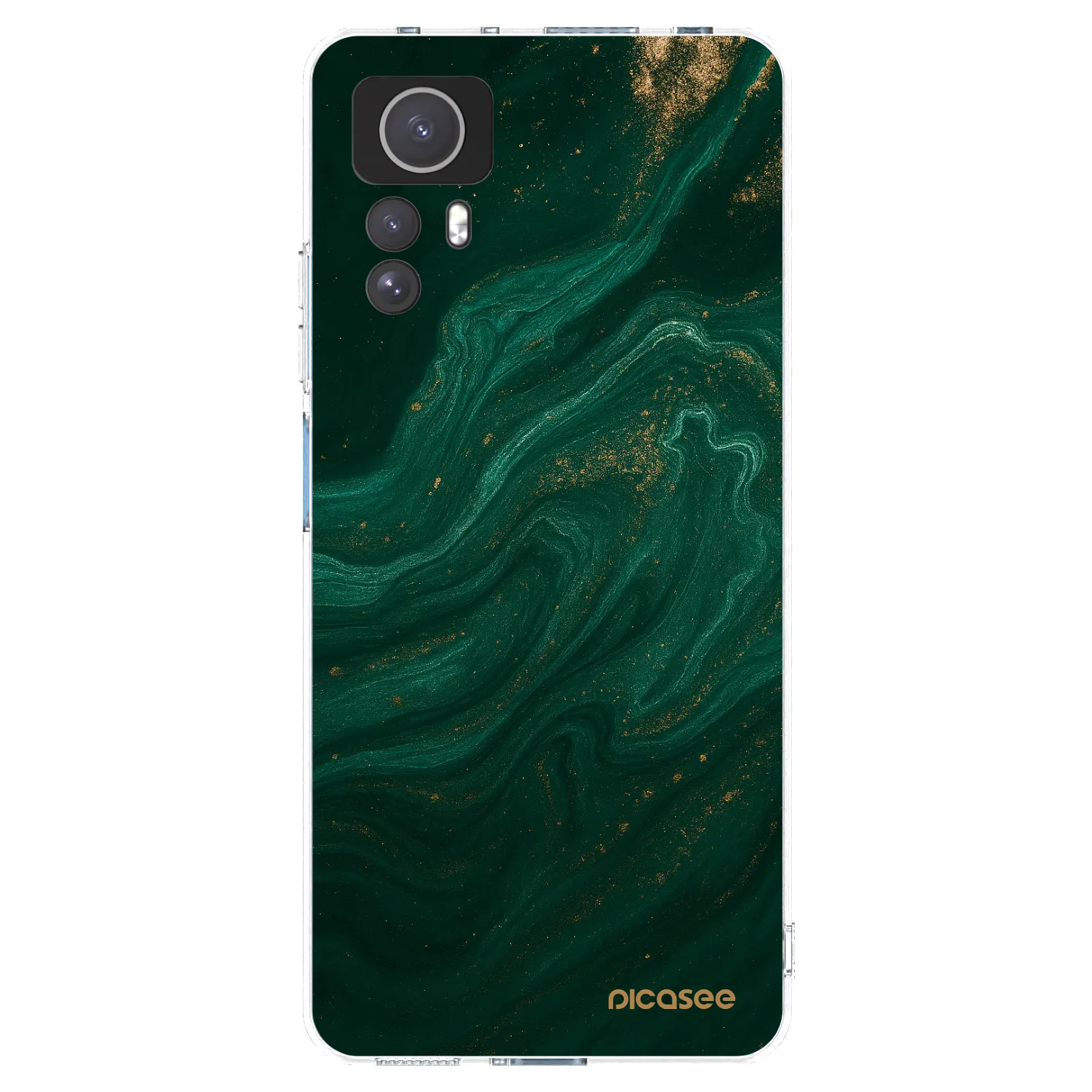 Picasee átlátszó szilikon tok az alábbi mobiltelefonokra Xiaomi Redmi Note 12S - Green