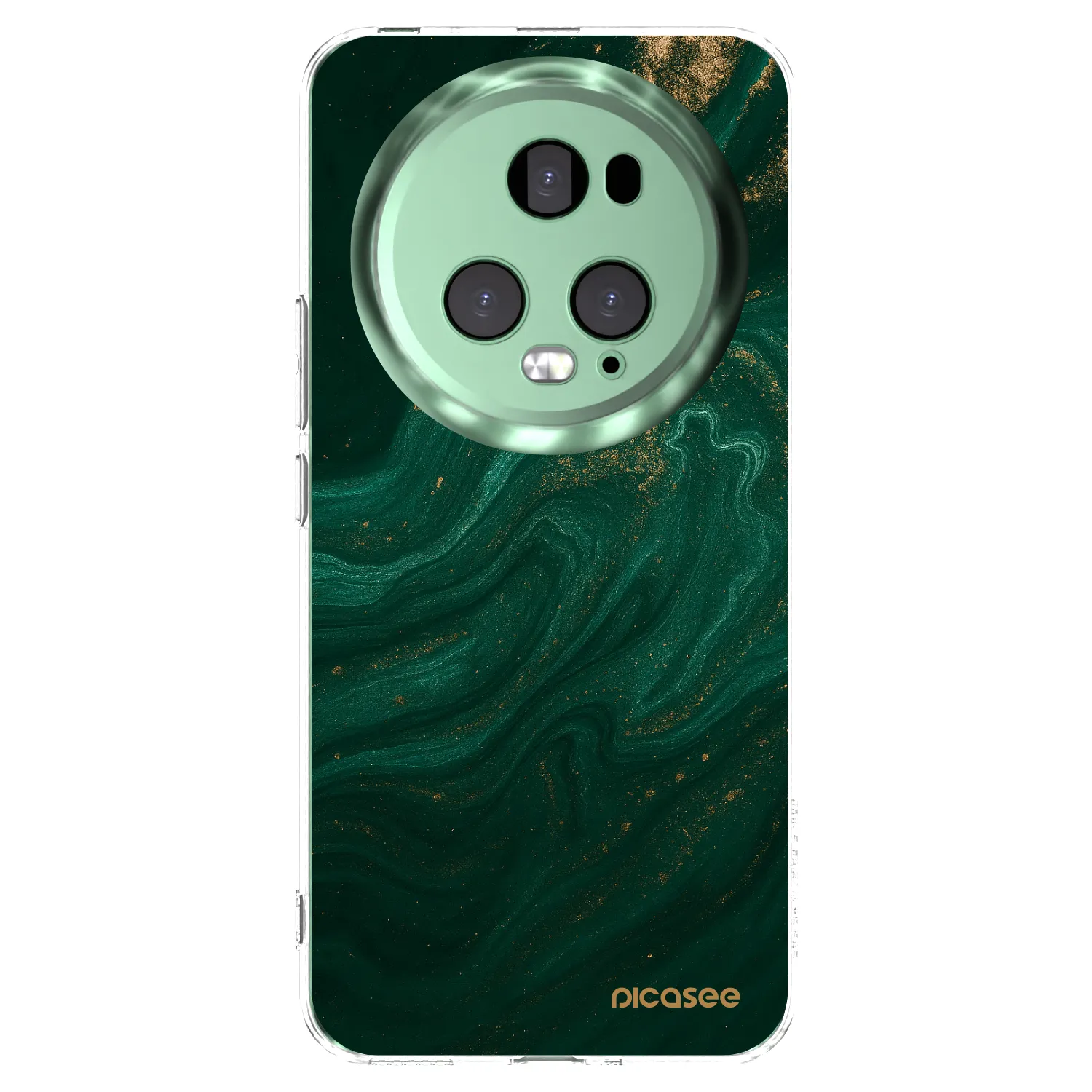 Picasee átlátszó szilikon tok az alábbi mobiltelefonokra Honor Magic5 Pro - Green