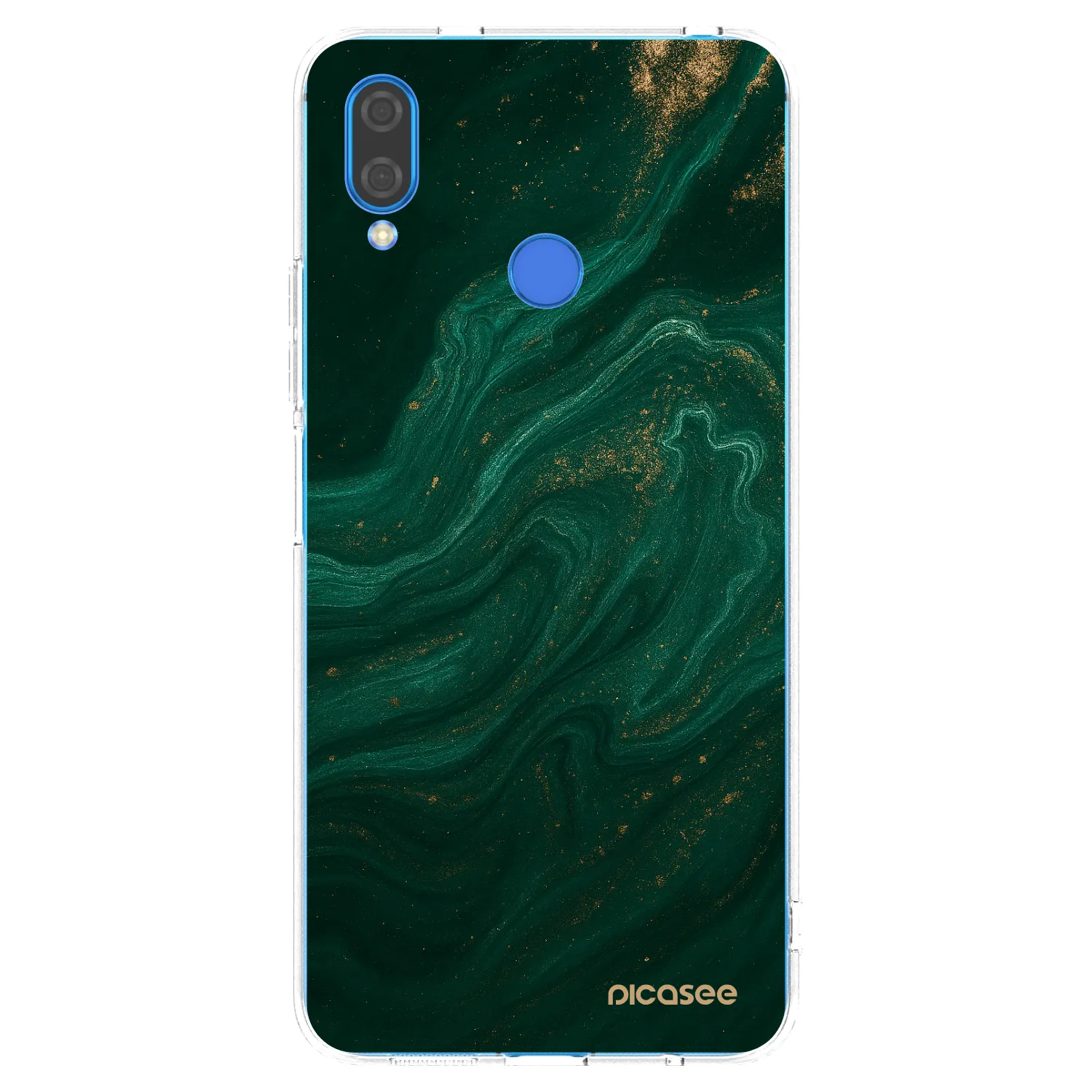 Picasee átlátszó szilikon tok az alábbi mobiltelefonokra Huawei Nova 3i - Green