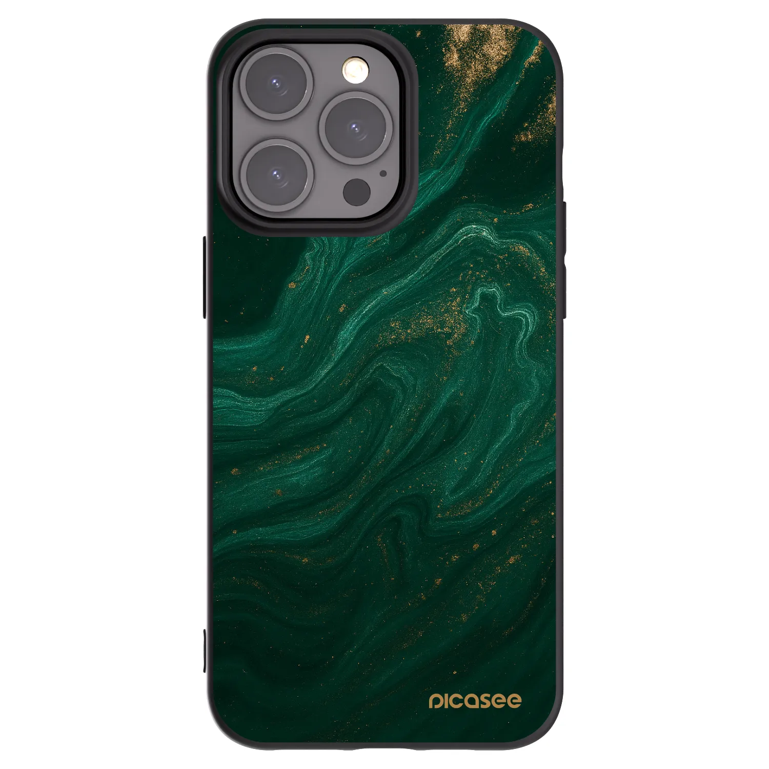 Picasee fekete szilikon tok az alábbi mobiltelefonokra Apple iPhone 15 Pro Max - Green