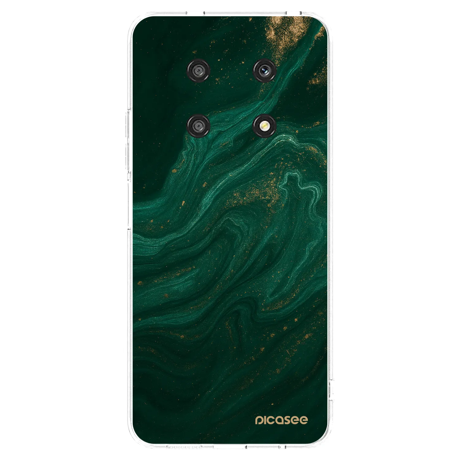 Picasee átlátszó szilikon tok az alábbi mobiltelefonokra Honor Magic4 Lite 5G - Green