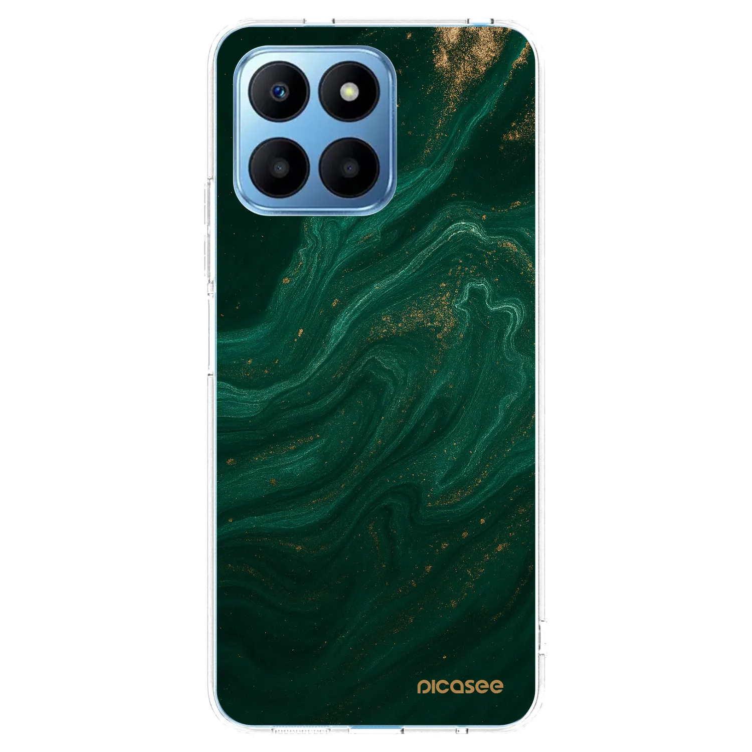 Picasee átlátszó szilikon tok az alábbi mobiltelefonokra Honor 70 Lite - Green