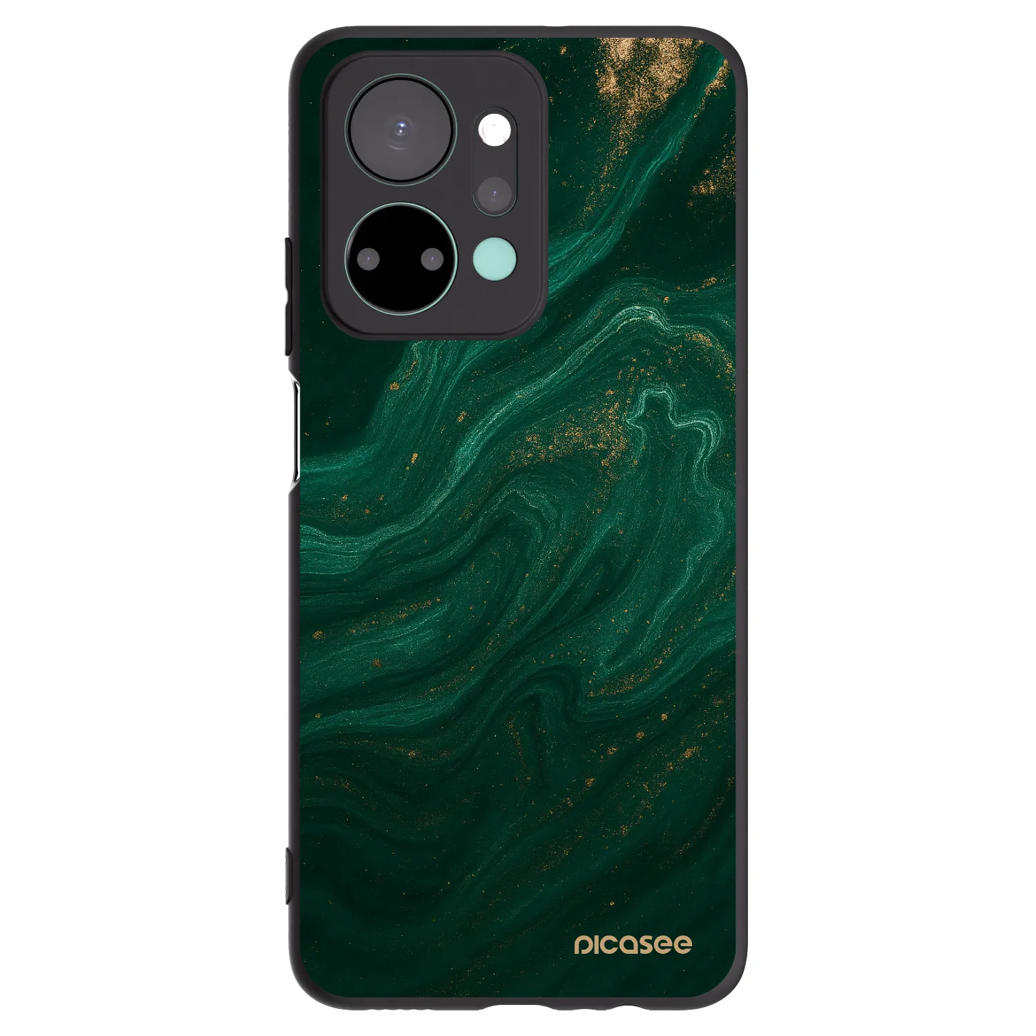 Picasee fekete szilikon tok az alábbi mobiltelefonokra Honor X7a - Green