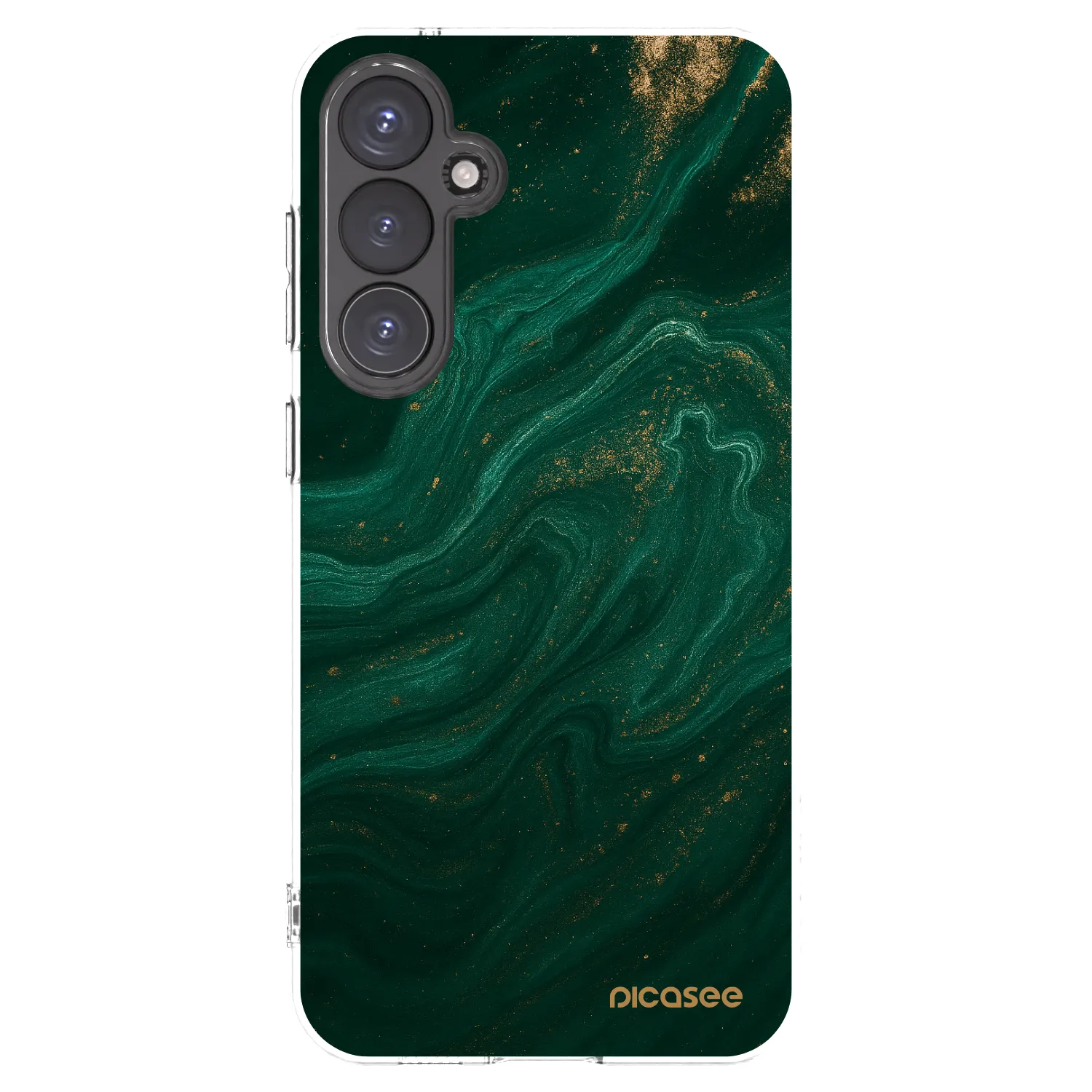 Picasee átlátszó szilikon tok az alábbi mobiltelefonokra Samsung Galaxy S23 FE S711B - Green