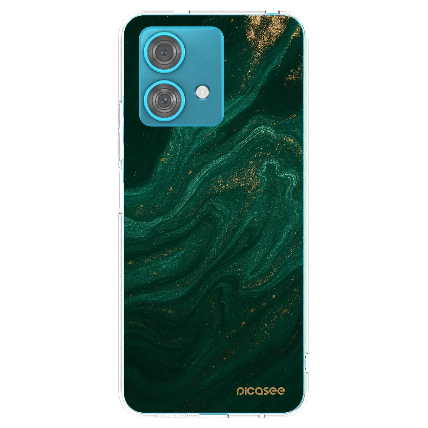 Picasee átlátszó szilikon tok az alábbi mobiltelefonokra Motorola Edge 40 Neo - Green