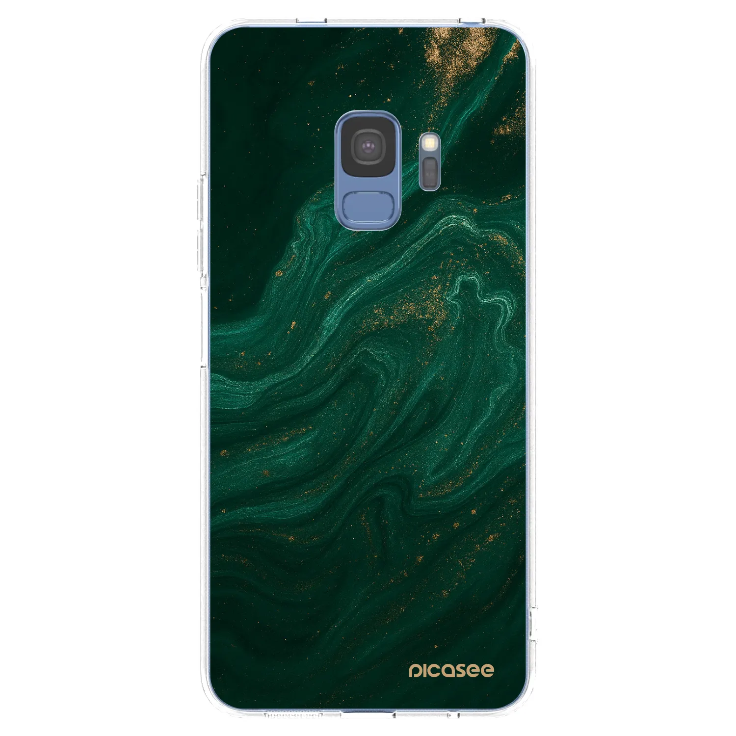 Picasee átlátszó szilikon tok az alábbi mobiltelefonokra Samsung Galaxy S9 G960F - Green