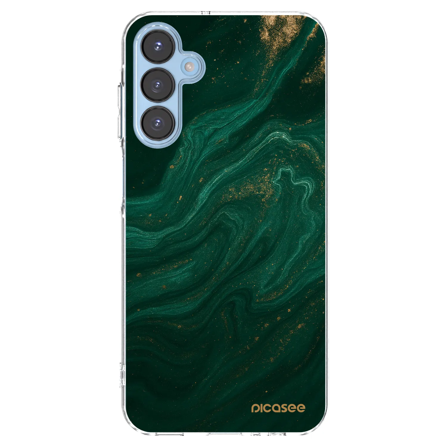 Picasee átlátszó szilikon tok az alábbi mobiltelefonokra Samsung Galaxy A15 A156B 5G - Green