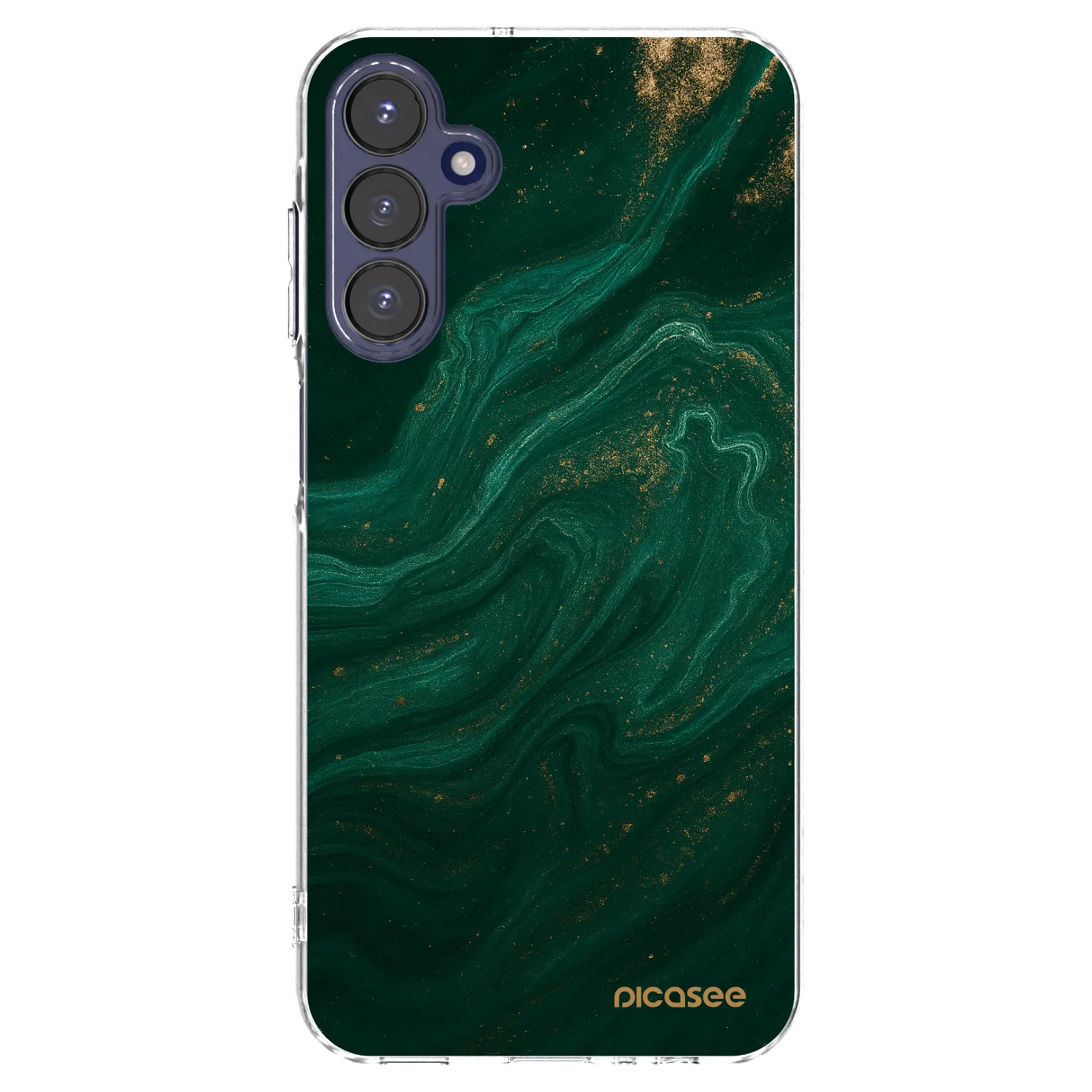 Picasee átlátszó szilikon tok az alábbi mobiltelefonokra Samsung Galaxy A15 A155F 4G - Green