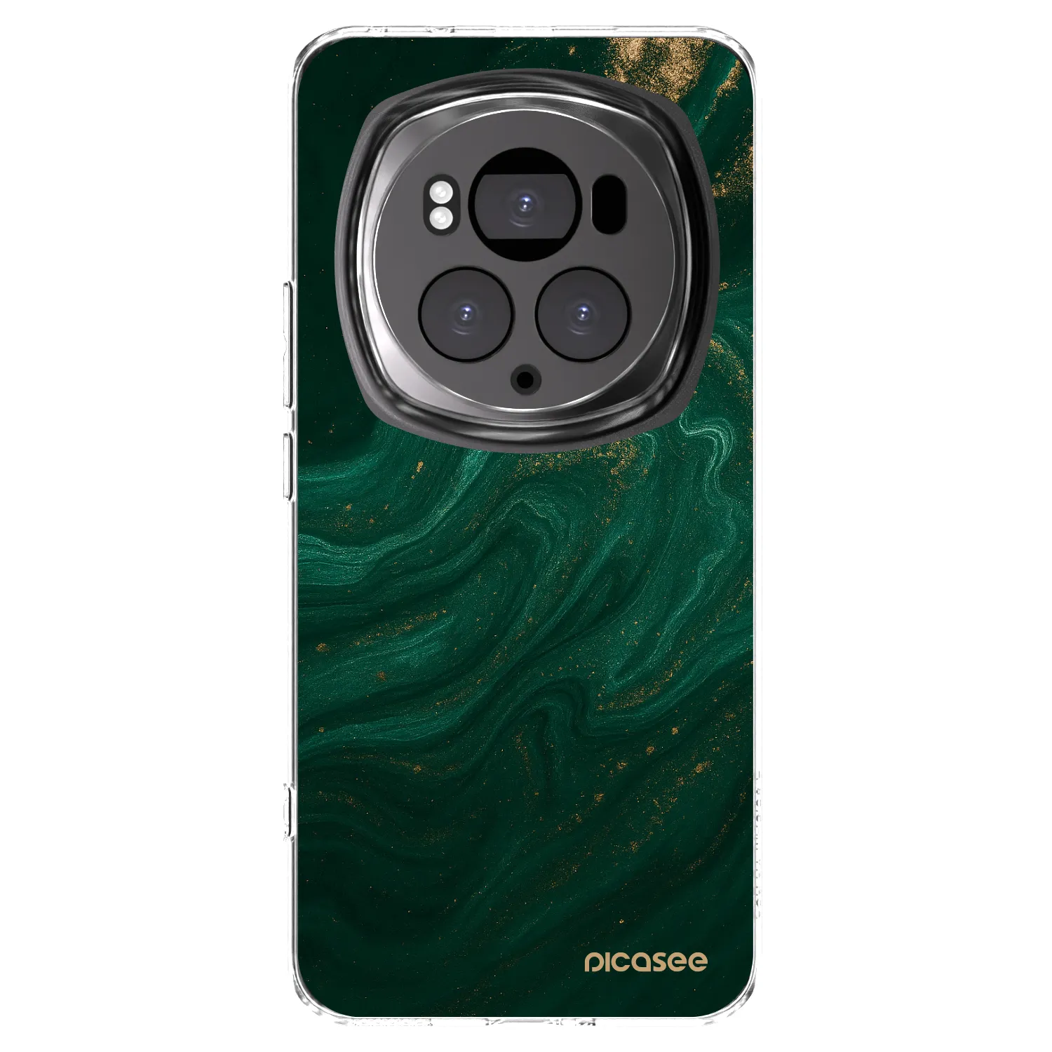 Picasee átlátszó szilikon tok az alábbi mobiltelefonokra Honor Magic6 Pro - Green