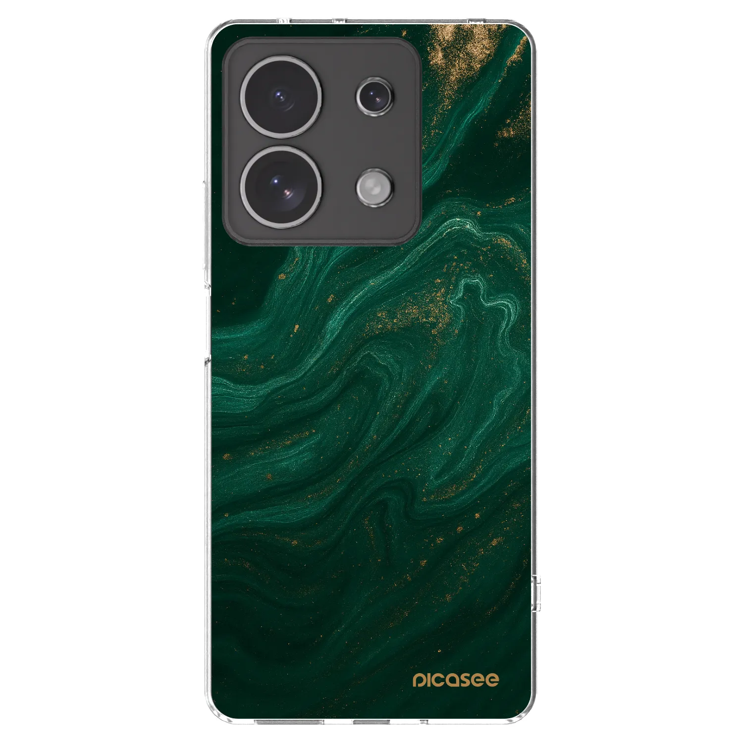 Picasee átlátszó szilikon tok az alábbi mobiltelefonokra Xiaomi Redmi Note 13 4G - Green