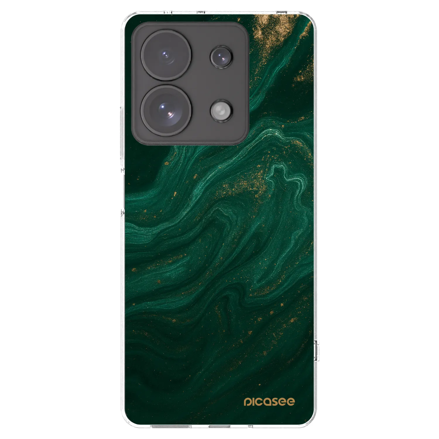 Picasee átlátszó szilikon tok az alábbi mobiltelefonokra Xiaomi Redmi Note 13 Pro 4G - Green