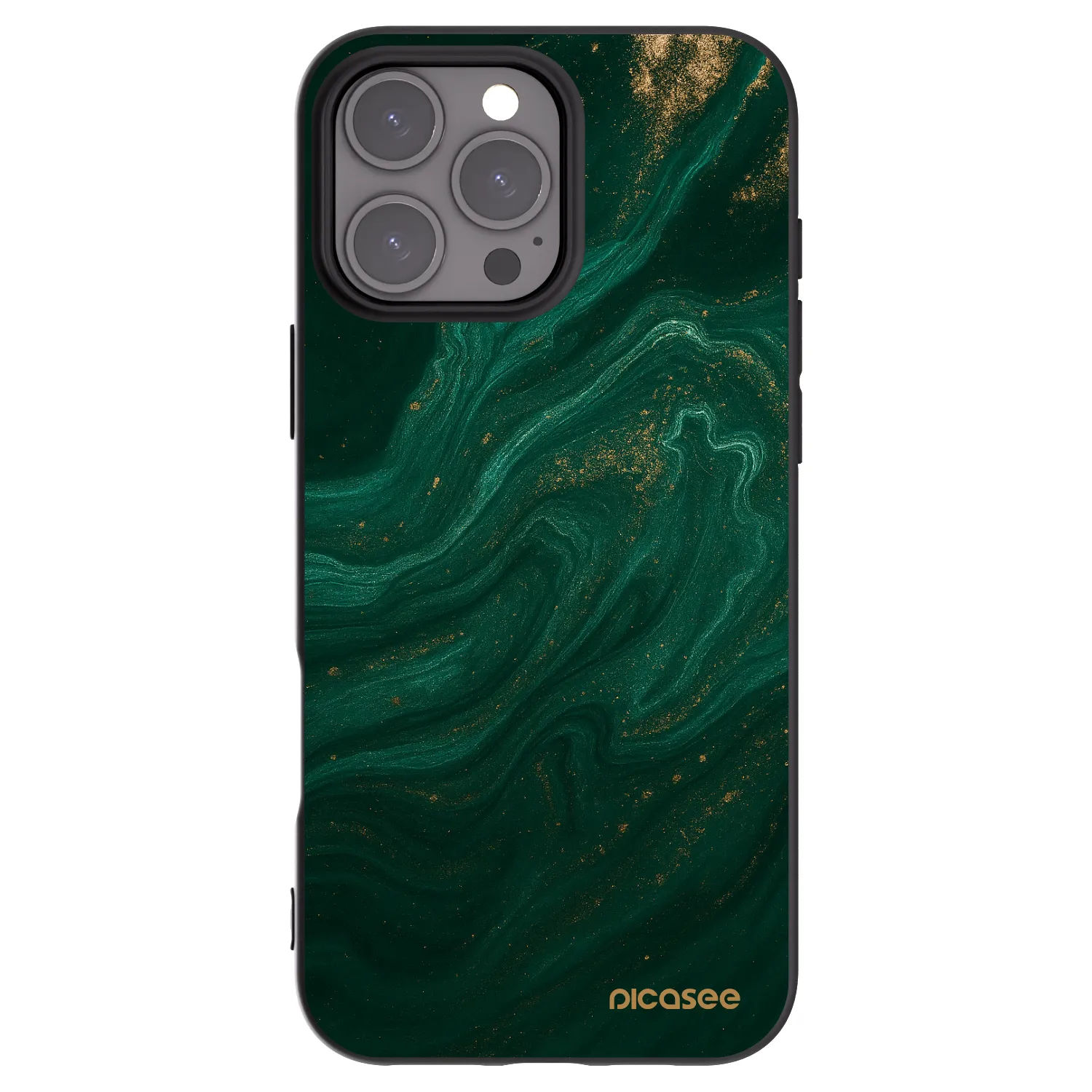Picasee fekete szilikon tok az alábbi mobiltelefonokra Apple iPhone 16 Pro Max - Green