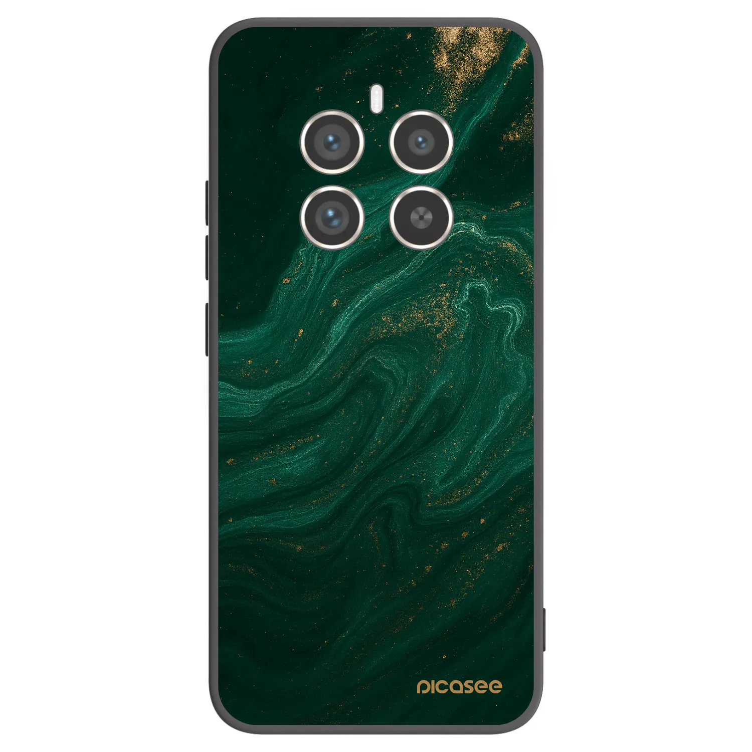 Picasee fekete szilikon tok az alábbi mobiltelefonokra Realme 12 Pro 5G - Green