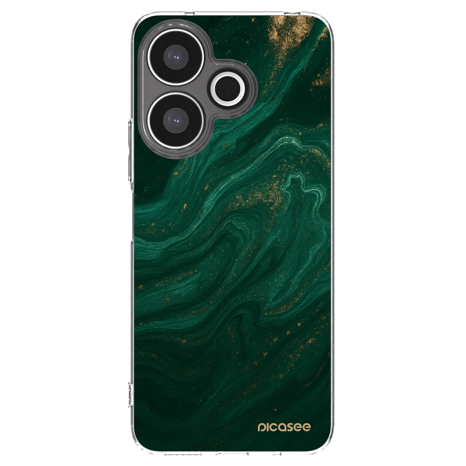 Picasee átlátszó szilikon tok az alábbi mobiltelefonokra Xiaomi Redmi 13 4G - Green